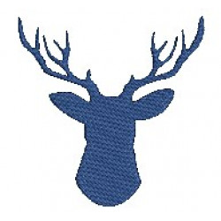 Stickdatei - Bayrisches Hirschkopf Silhouette